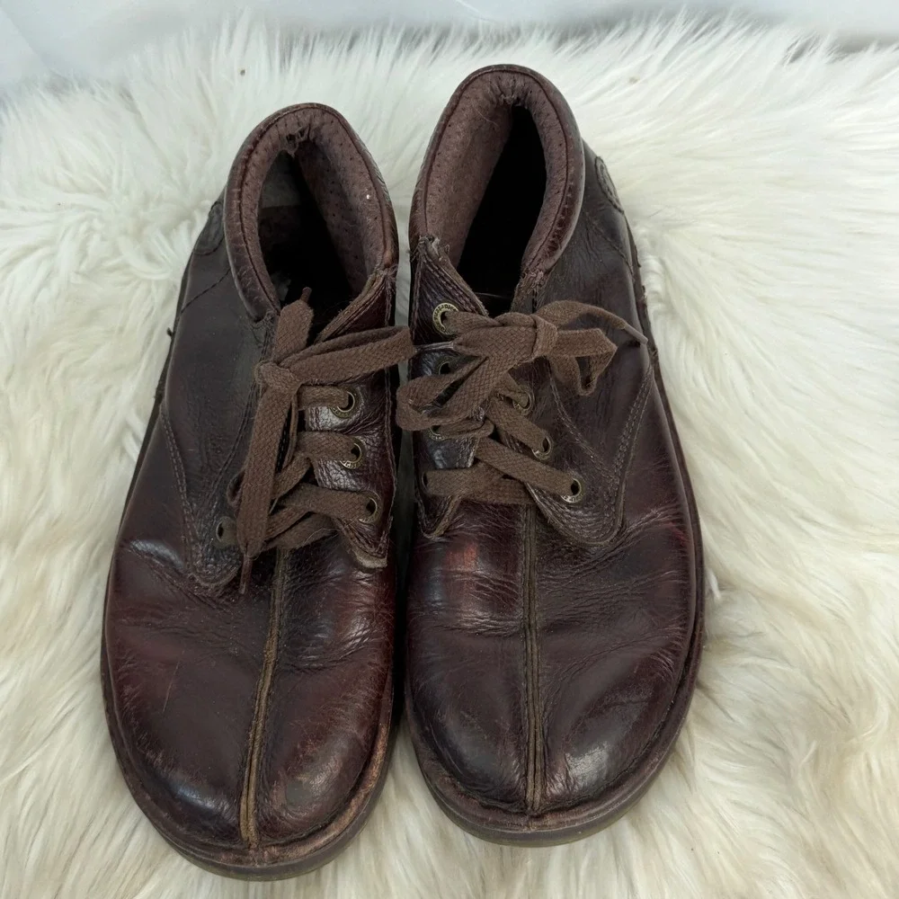 Dr. Martens Mens Brown Leather Split Toe Chukka Boots Air Cushion Sole US 10